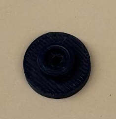 Custom 3D-printed servo mounting horn after dimensional tolerance adjustment.