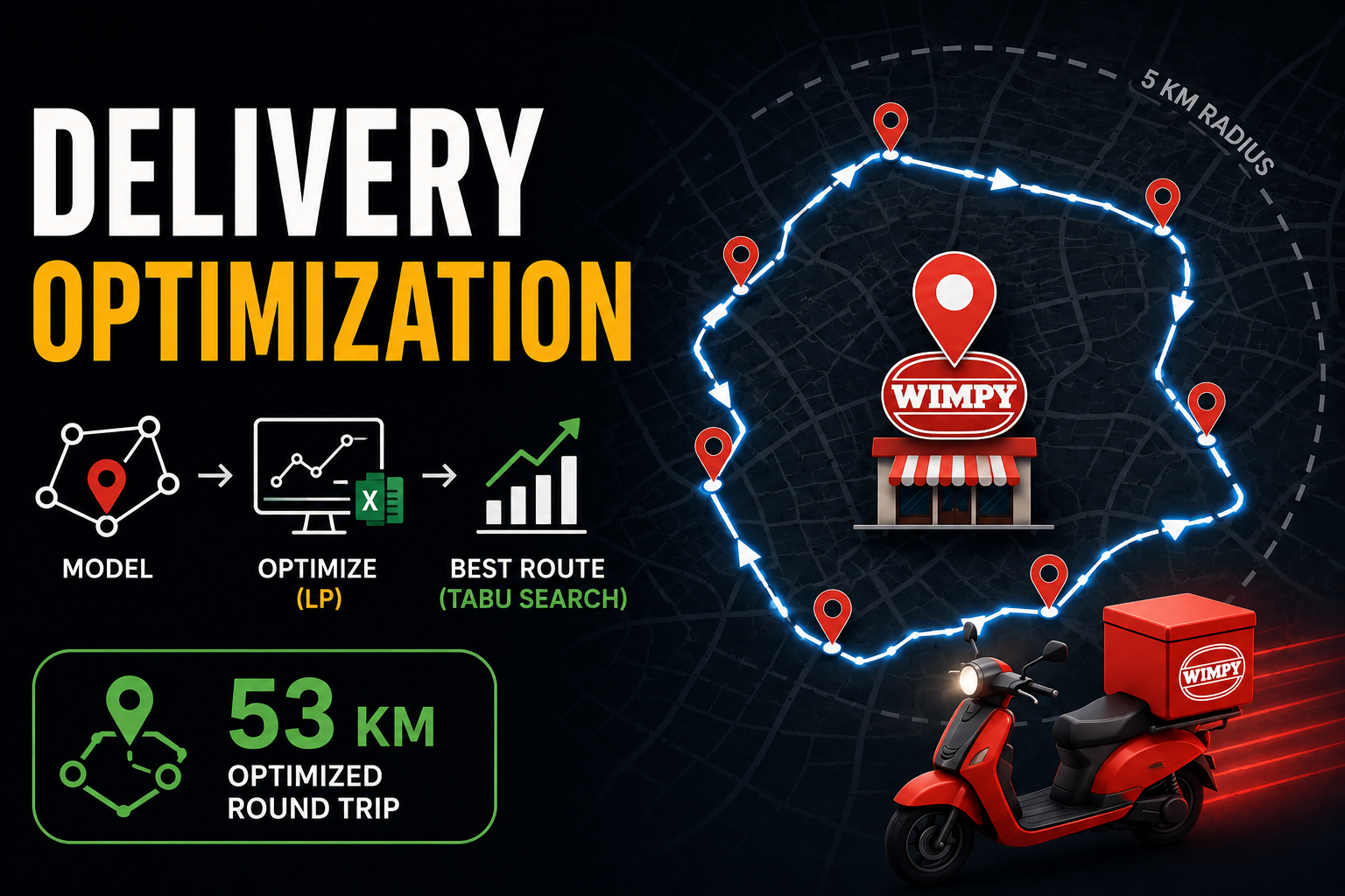 Cover image for Wimpy Delivery Route Optimization